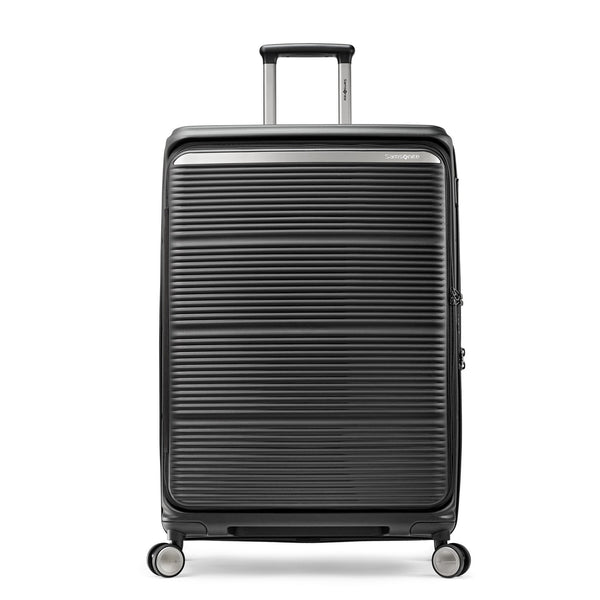 Samsonite Paralux Luggage - Innovative Design - Quick Access Front Pocket - Dual Suspension Wheel Technology - TSA Lock - Expandable - Includes Removable Packing Cubes ( Black , Large Checked Spinner ) Black Large Checked Spinner U1