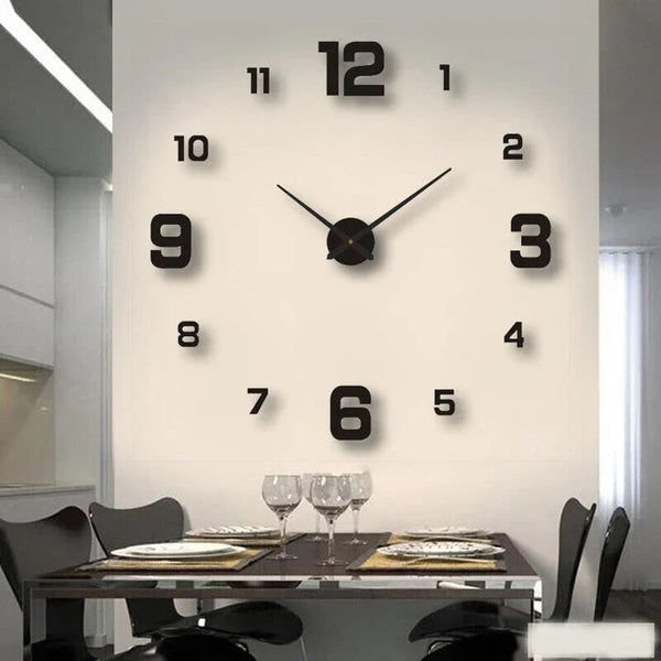 Decorative Wall Clock with Roman Numerals – Silent Quartz Clock for Modern Interiors