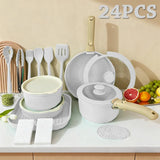 CeramiFlex™ 17-Pc Detachable Cookware Set 🍳✨