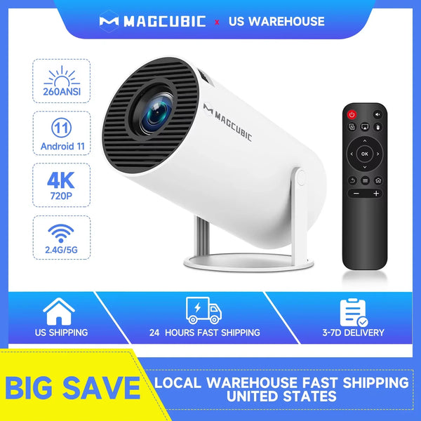 Magcubic HY300 Pro Mini Portable Projector With Android 11