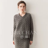 Fireladyfur Women's Winter Goose Down Coat with Tuscan Wool