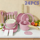 CeramiFlex™ 17-Pc Detachable Cookware Set 🍳✨