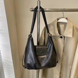 Women's First Layer Cowhide Large Capacity Crossbody Bag