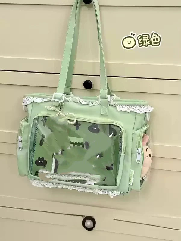 Ballet Girl Large Appetite Itabag Japanese Two-Dimension Single Shoulder Crossbody Bag Gift For Friends Women'S Handbag Gift