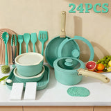 CeramiFlex™ 17-Pc Detachable Cookware Set 🍳✨