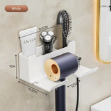 Wall-Mounted Bathroom Hair Dryer Holder