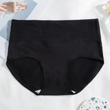 Cotton Women's Panties Elastic Soft Large Size XXL Solid color Ladies Underwear Breathable Sexy High Waist Tummy control Briefs