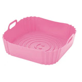 Reusable Airfryer Pan Liner Accessories Silicone Air Fryers Oven Baking Tray Pizza Chicken Airfryer Non-stick Silicone Mould