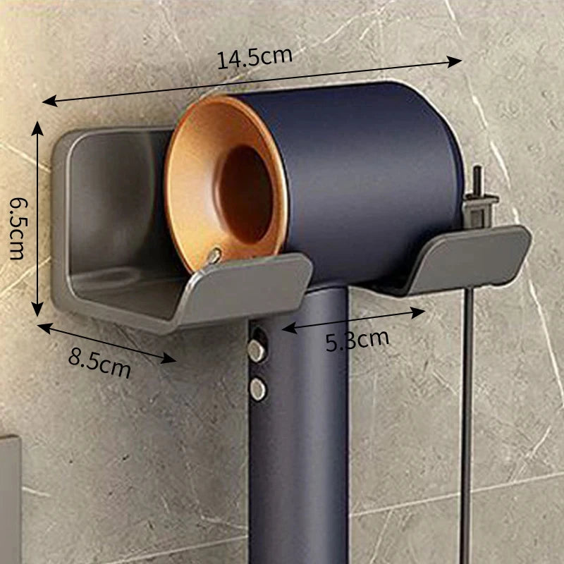 Wall-Mounted Bathroom Hair Dryer Holder