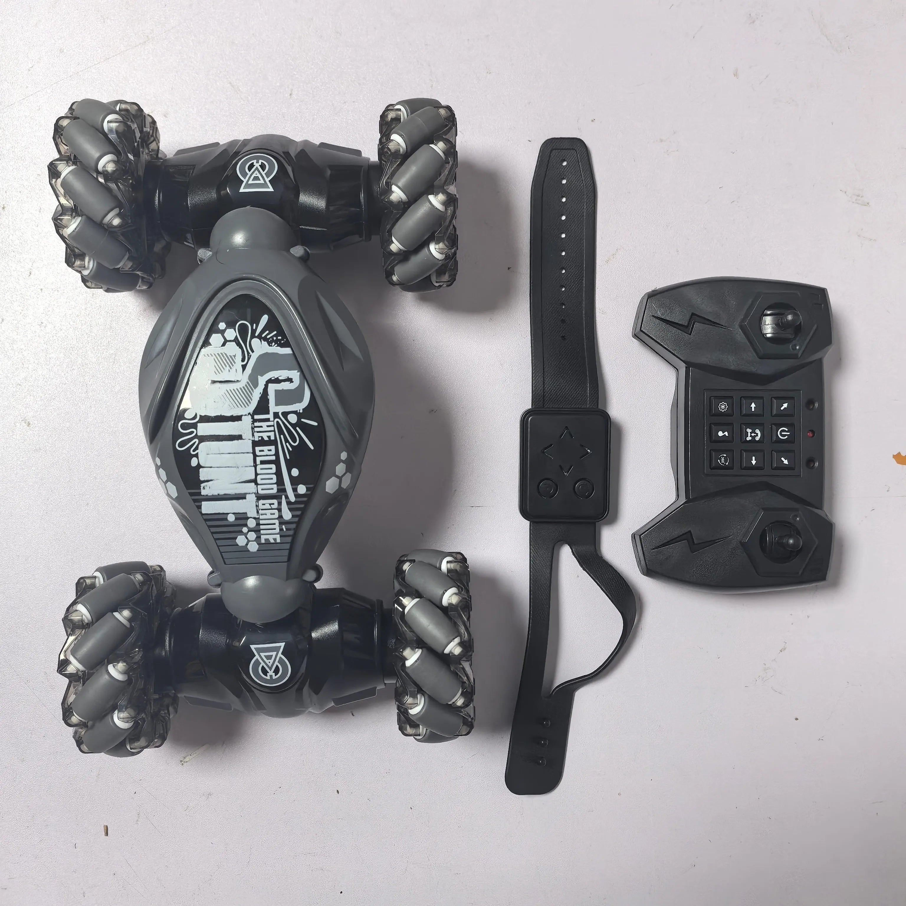 StuntX™ Gesture-Control RC Climbing Car – 360° Rotating LED Off-Road Racer