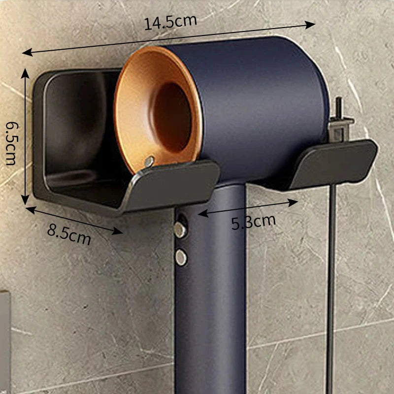 Wall-Mounted Bathroom Hair Dryer Holder