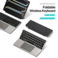 Foldable Bluetooth Keyboard with Touchpad