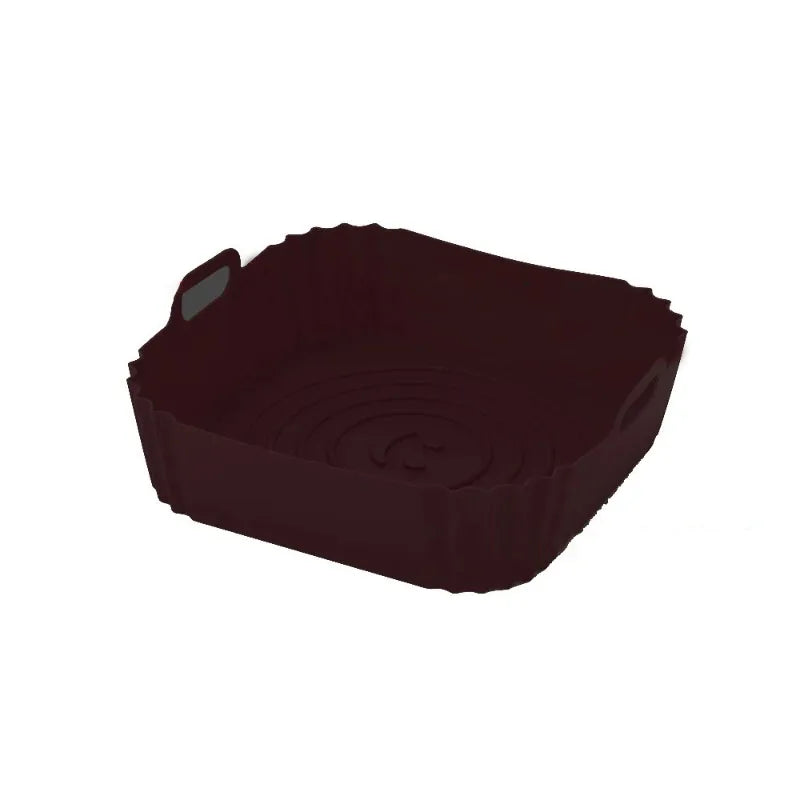 Reusable Airfryer Pan Liner Accessories Silicone Air Fryers Oven Baking Tray Pizza Chicken Airfryer Non-stick Silicone Mould