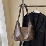 Women's First Layer Cowhide Large Capacity Crossbody Bag