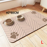 Simple Diatom Ooze Pet Absorbent Non-slip Placemat