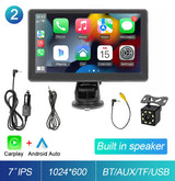 Portable Touch Screen 7inch IPS CarPlay Android Auto Multimedia Video Player