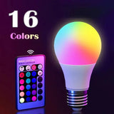 Smart RGB LED Light Bulb with Remote – 16 Color Mood Lighting