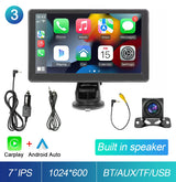 Portable Touch Screen 7inch IPS CarPlay Android Auto Multimedia Video Player