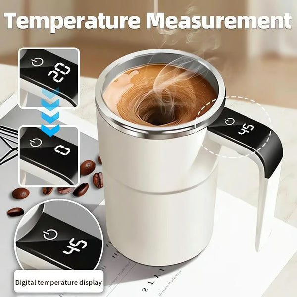 🔥Limited-time offer-Rechargeable Automatic Magnetic Stirring Coffee Mug Set